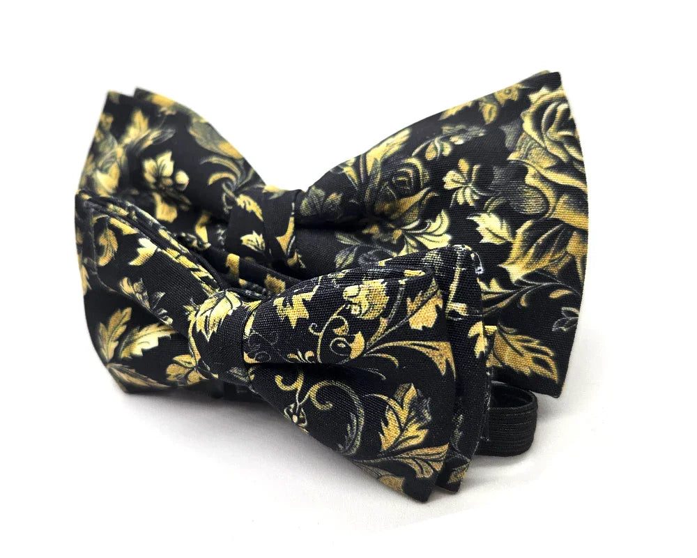 Pajarita Rosas fondo Negro 🆕 - Pitas, Pitas Pajaritas | Pajaritas originales y muy frikis