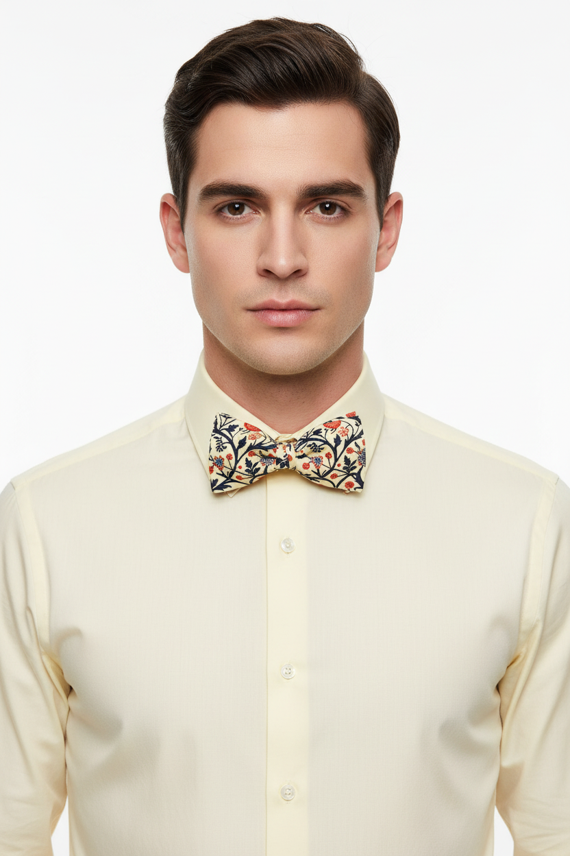 ¿Qué color de camisa elegir para una pajarita de flores?