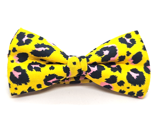 Pajarita Animal Print Amarillo 🆕